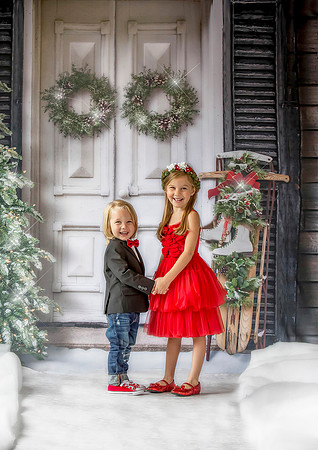 White Holiday Door