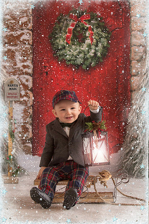 Red Holiday Castle Door